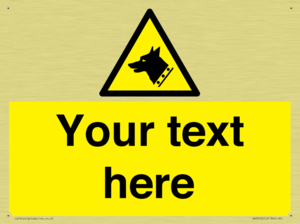 Custom Warning: Guard dog